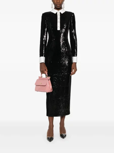 Rochie Silk Love & Lace de mătase de costum negru
