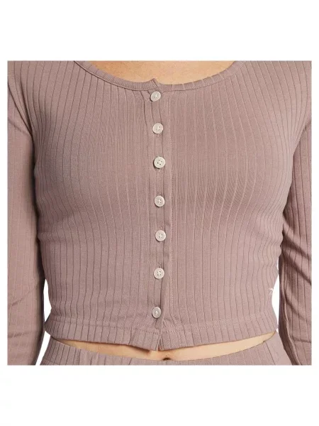 Блуза Reebok Classic с дълъг ръкав бежово