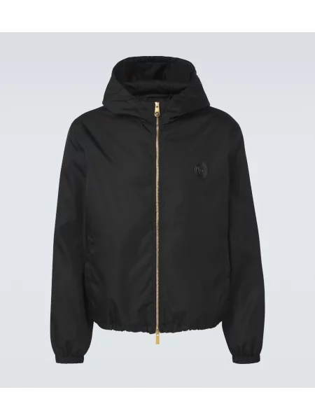 Geacă Versace din țesătură twill negru