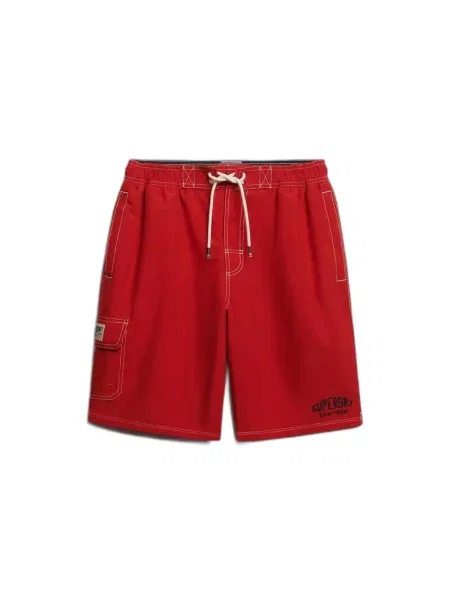 Spodenki cargo Superdry 19 czerwone