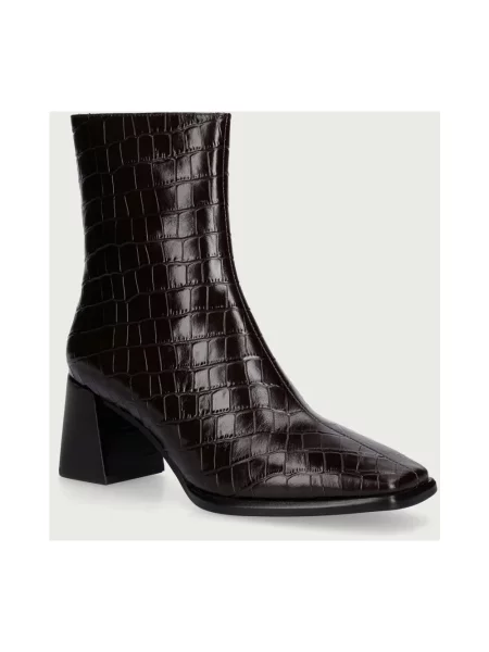 Botki Jeffrey Campbell skórzane brązowe