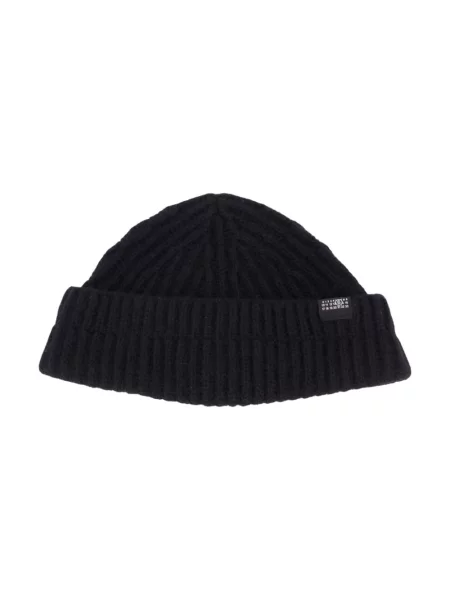 Maison Margiela czapka beanie z wełną czarna