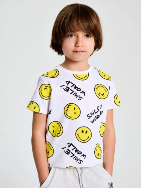 Sinsay Tričko SmileyWorld® bílá