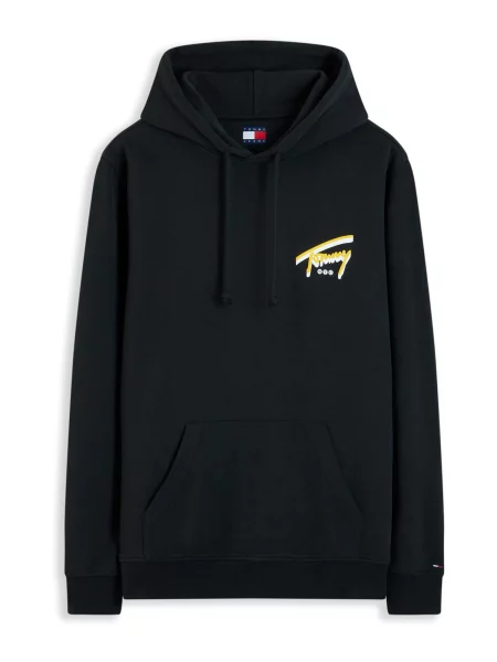 Palton Tommy Jeans negru