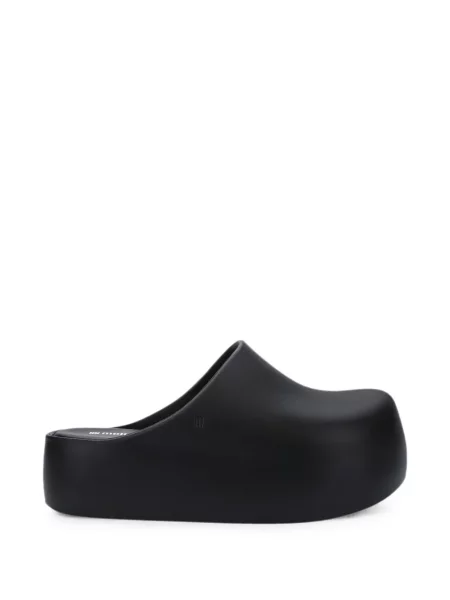 Papuci tip mules Melissa cu platformă negru