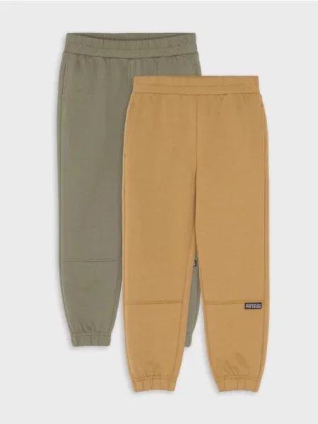 Sinsay Jogger kalhoty s bavlnou 2 pack vícebarevná
