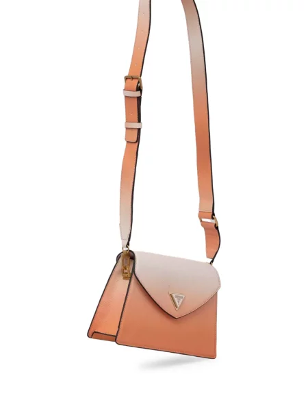 Geanta crossbody Guess cu gradient portocaliu