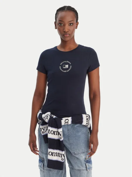 Tommy Jeans Póló sötétkék