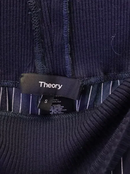 Pantaloni Theory cu dungi albastru