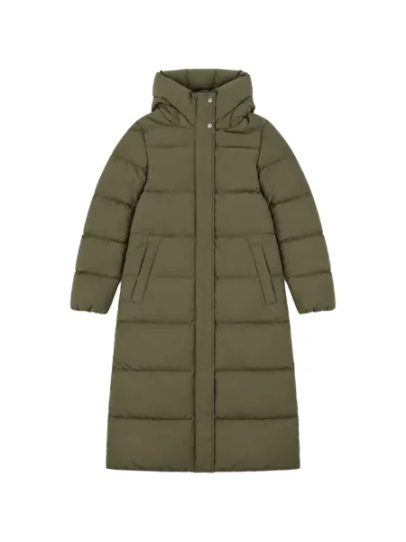 Kabát Woolrich s kapucí zelený