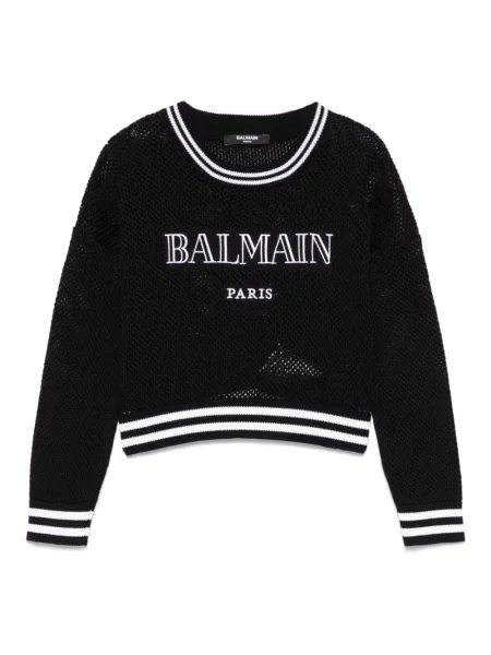 Sweter dziecięcy Balmain czarny
