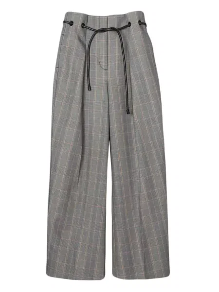 Pantaloni 3.1 Phillip Lim în carouri gri