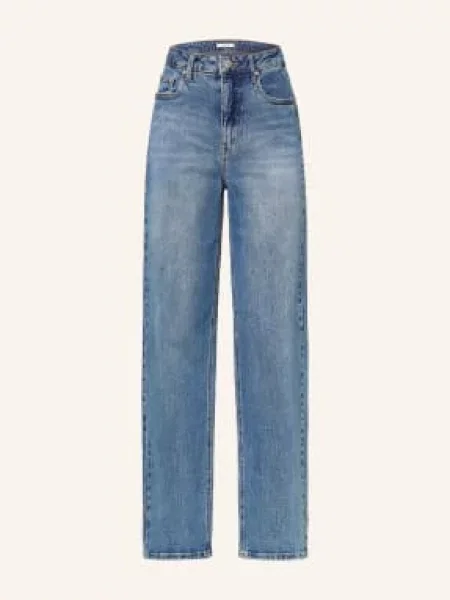 Gestuz Džíny S Rovným Střihem Gzjade washed mid blue modré