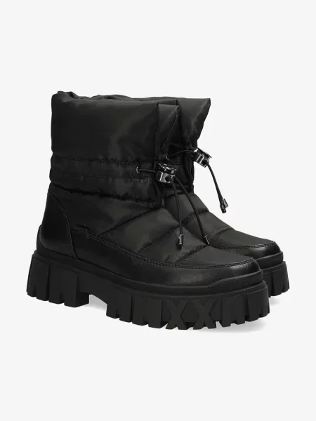 Утепленные ботинки Mexx на платформе черные