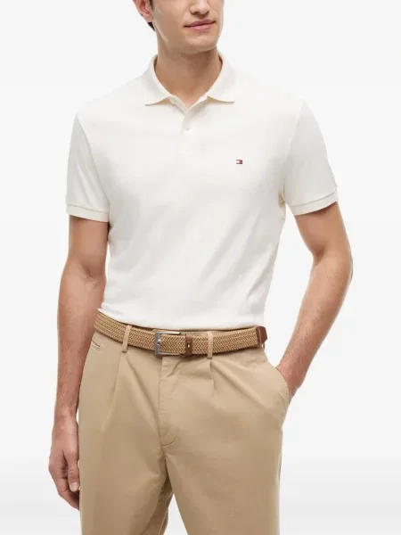 Къс поло тениска Tommy Hilfiger бродирана