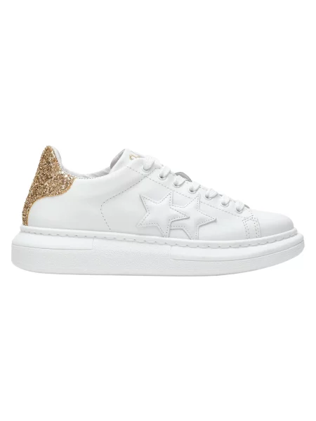 Sneakersy 2star skórzane białe