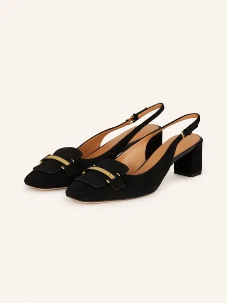 Tod's Czółenka Z Odkrytą Piętą schwarz czarna