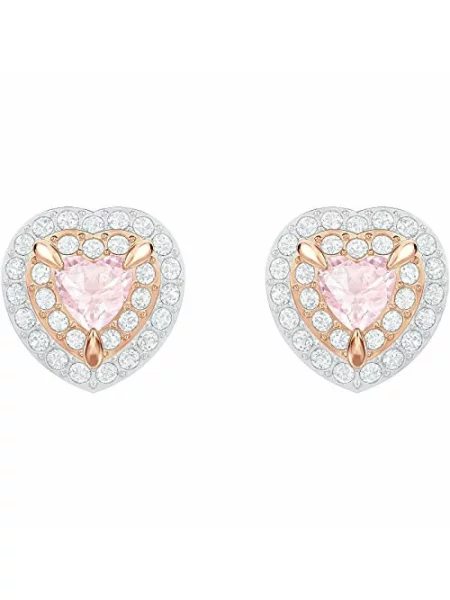 Kolczyki Swarovski różowe
