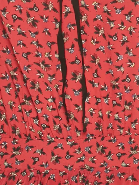 Rochie maxi Zadig&voltaire cu model floral cu imagine lungă roșu