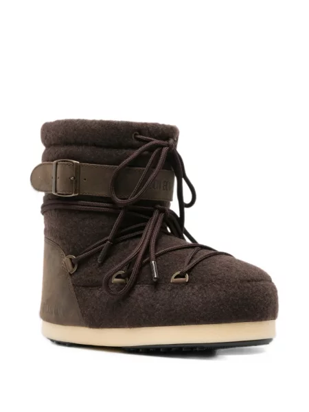 Nubuck μποτάκια Moon Boot καφέ