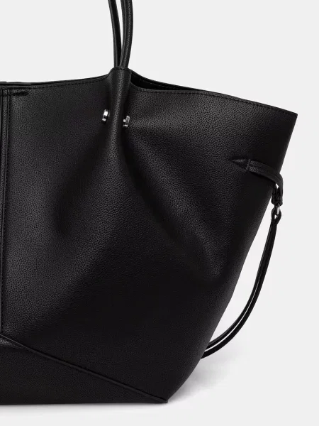 Karl Lagerfeld torebka tote z imitacji skóry czarna