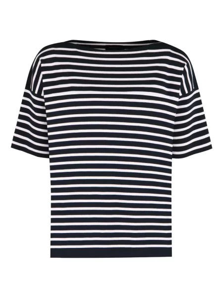 Tricou Roberto Collina cu dungi negru