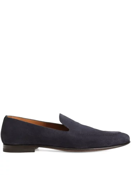 Pantofi loafer Dolce & Gabbana din piele de căprioară albastru