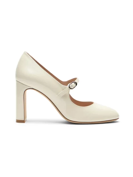 Lniana czółenka Stuart Weitzman beżowa