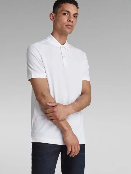 Поло G-star Raw біле