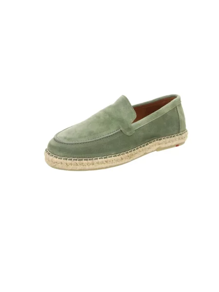Espadryle Lloyd skórzane zielone