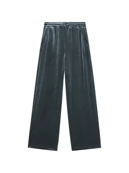 Pantaloni Tout A Coup de catifea cu cordon verde