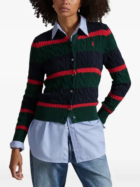 Cu centură curea Polo Ralph Lauren tricotate cu dungi albastru