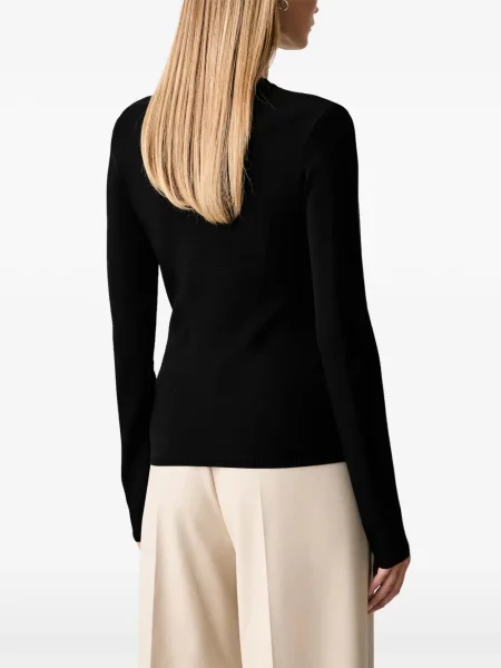 Pulover Armani Exchange cu broderie negru