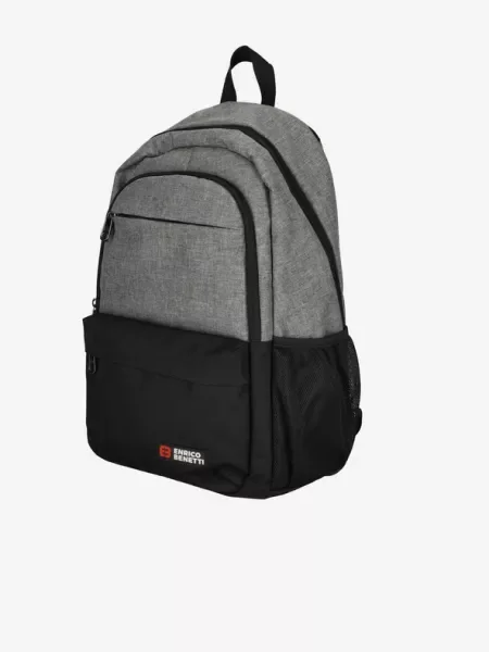 Enrico Benetti Hamburg Notebook 23 l Light Grey Hátizsák szürke