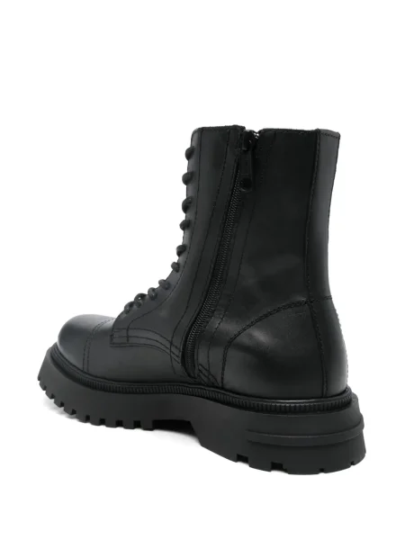 Botine Tommy Jeans din piele negru