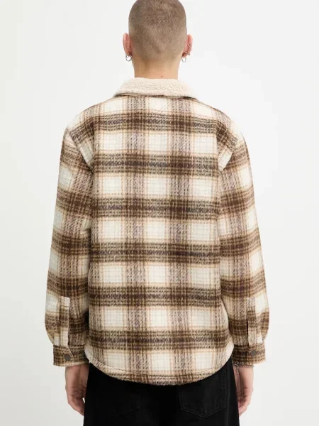 Tommy Jeans kurtka koszulowa brązowa