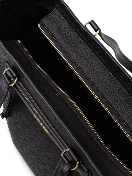 Cu centură rochie Michael Kors Collection din piele cu cataramă negru