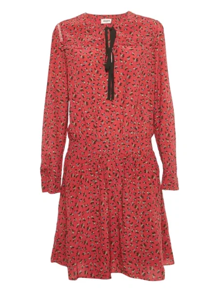 Rochie mini Zadig&voltaire cu model floral cu imagine de costum roșu