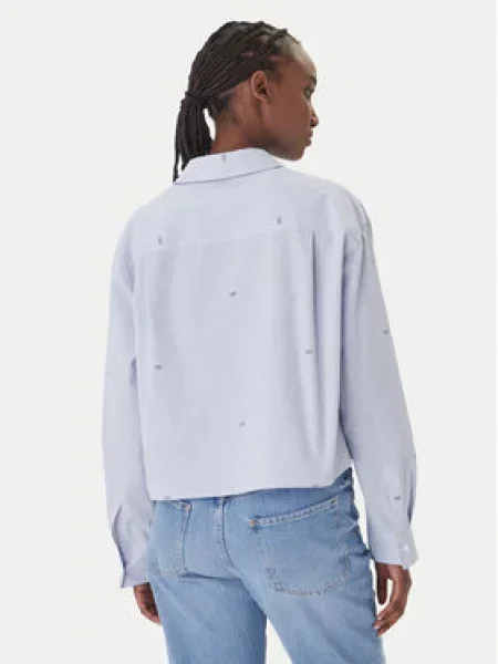 JOOP! Jeans Marškiniai Basima Oversize mėlyna