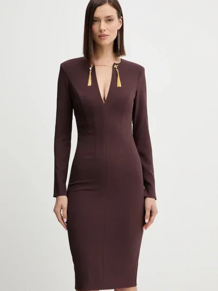 Elisabetta Franchi ruha bordó mini testhezálló borvörös