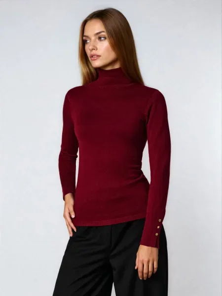 Водолазка бордовий