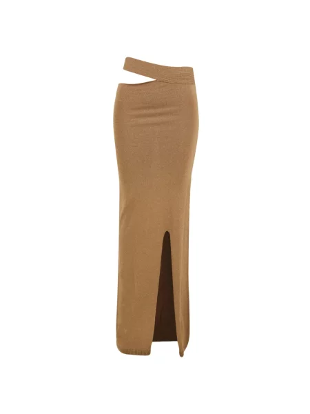 Osłona spódnica ołówkowa Akep brązowa