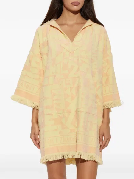 Rochie mini Zimmermann din jacard cu autograf galben