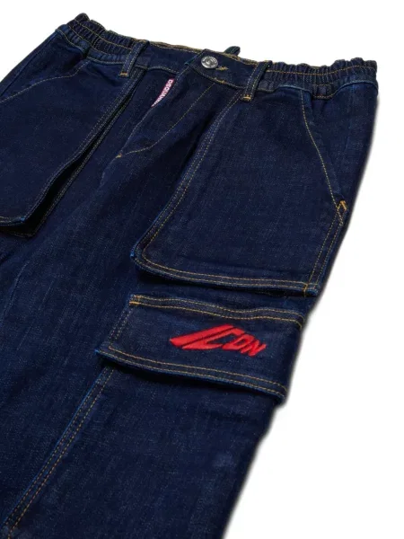 Jeansy dziecięce Dsquared2 niebieskie