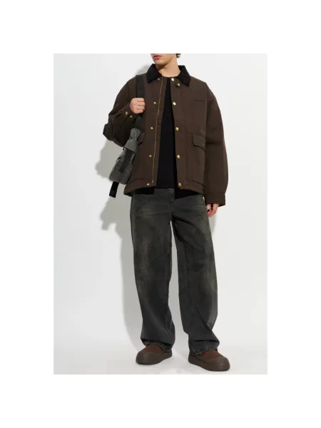 Ocieplana kurtka Carhartt Wip brązowa