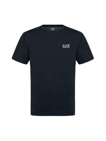 Koszulka Emporio Armani Ea7 z logo niebieska