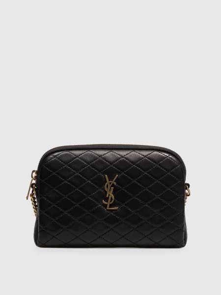 Шкіряна сумка Gaby Saint Laurent чорна