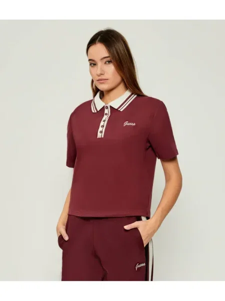GUESS ACTIVE Polo FABIA | Relaxed fit bordo