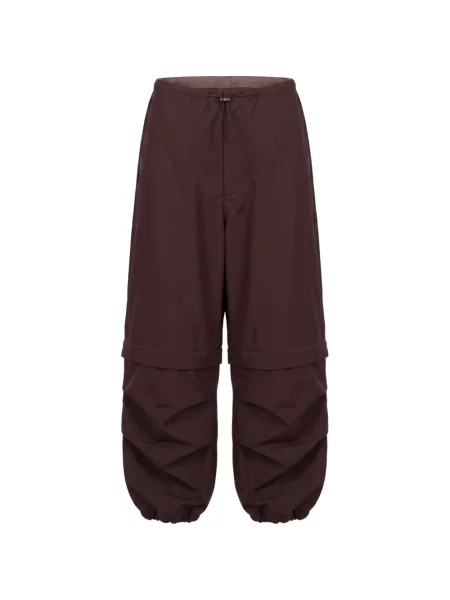 Pantaloni Agolde alergare cu cordon maro