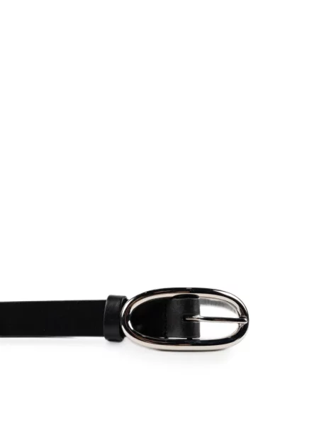 Cu centură curea Tory Burch din piele cu cataramă negru